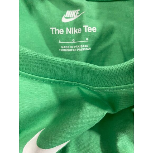 Nike Mens Green Multi Logo crew neck Graphic Tee NWT - Picture 6 of 6